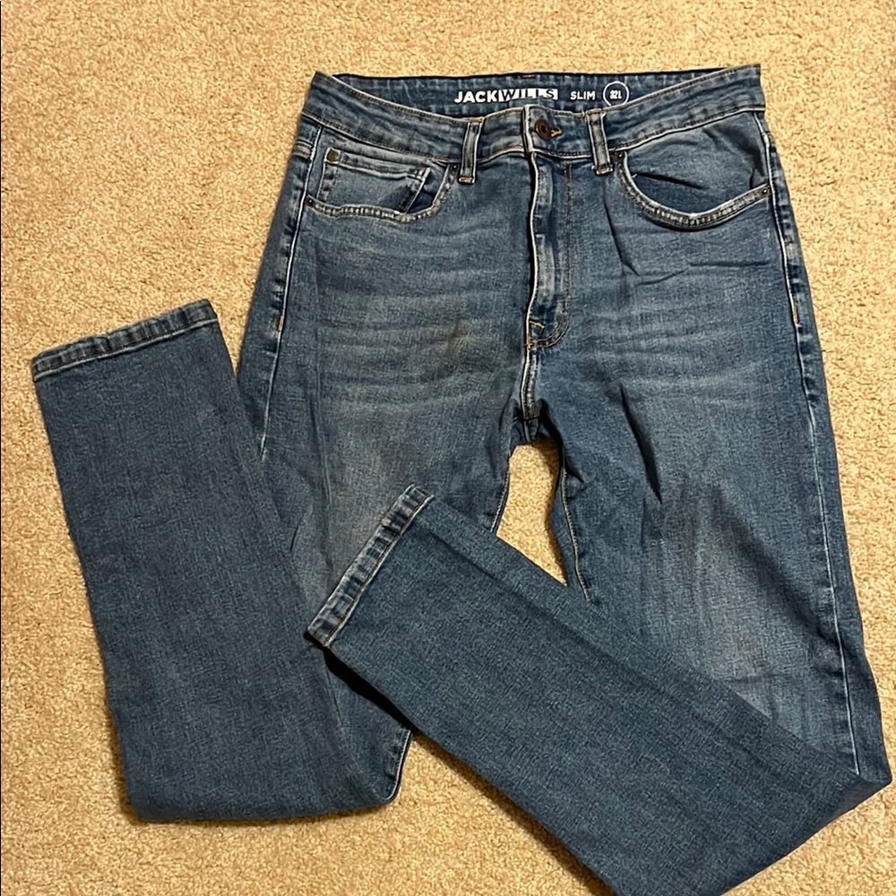 Jack Wills Men's Blue Slim Jeans